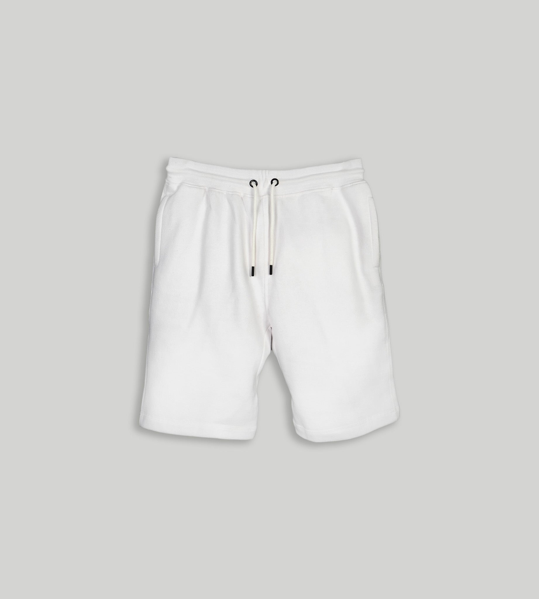 White fleece shorts