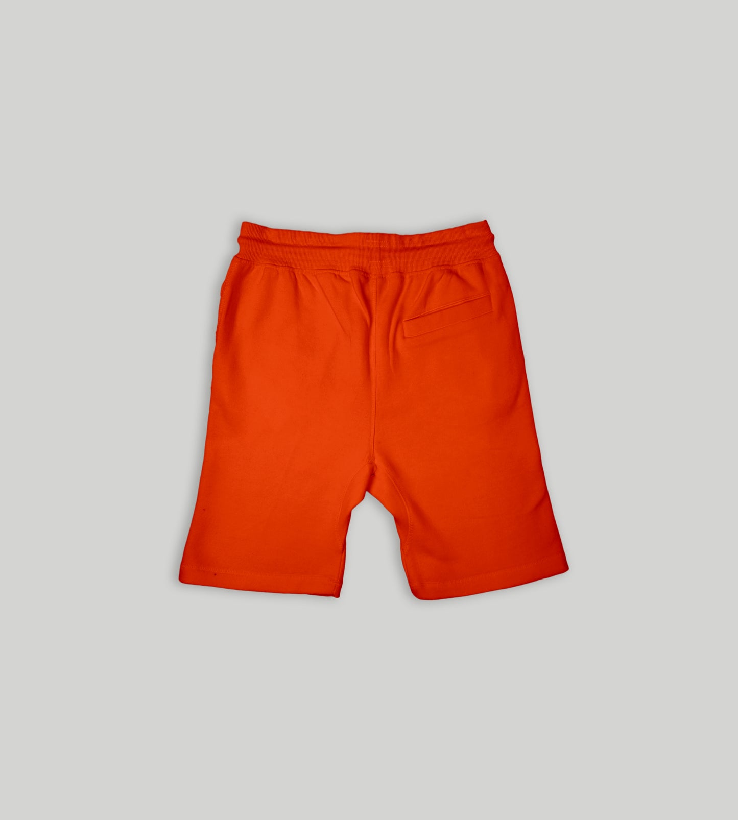 Orange Fleece Shorts