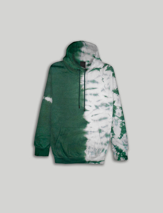 Trippy Green Tie Dye Hoodie - Weaves & Knits