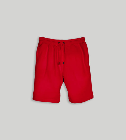 Red Fleece Shorts